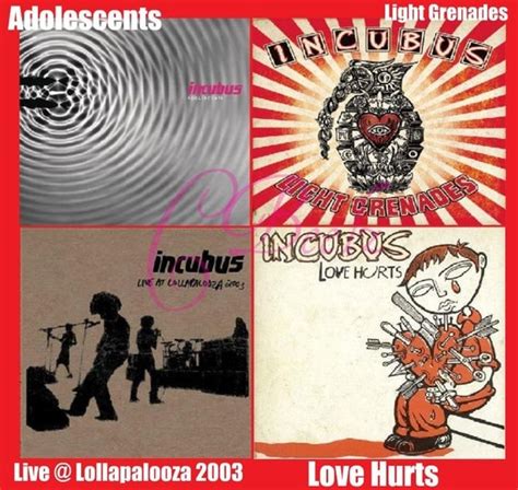 INCUBUS Album Cover Coasters set of 4