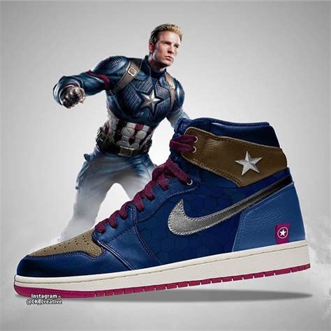 Custom Sneaker By insanesneaker | Marvel shoes, Avengers shoes, Captain ...