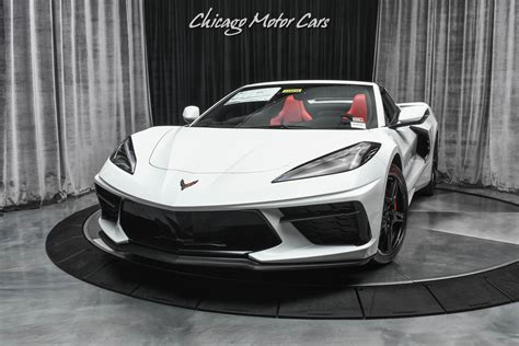 Used 2021 Chevrolet Corvette Stingray Z51 Convertible Gorgeous White on Red! Z51 Package! For ...