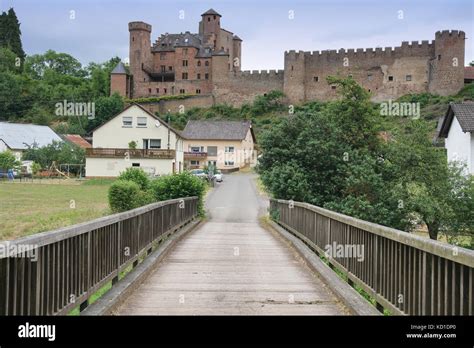 BITBURG, GERMANY - JUNE 25, 2017: Old Hamm Castle close to Bitburg on ...