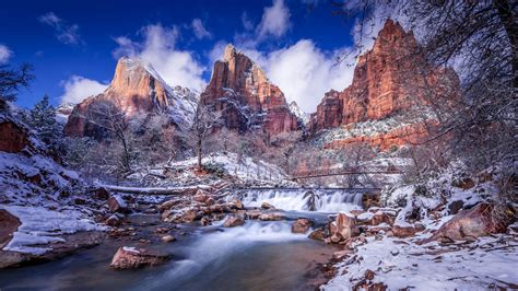 Zion National Park Winter Wallpapers - Wallpaper Cave