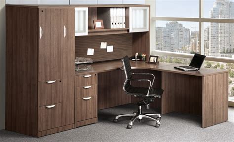 L Shaped Desk with Storage | Madison Liquidators