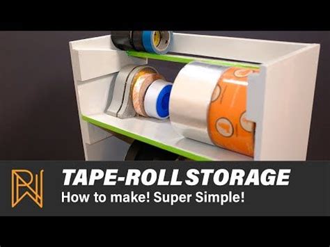 Super Simple Tape-Roll Storage Rack | Tape storage, Tape, Storage rack