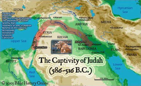 map_captivity_of_judah_babylon_shg | Talk of JESUS .com