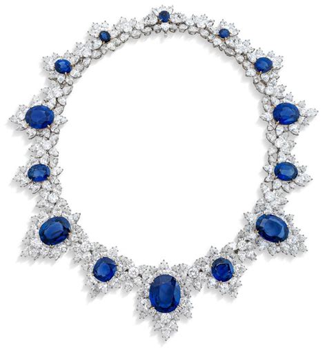 IMPRESSIVE SAPPHIRE AND DIAMOND NECKLACE | Fabulous jewelry, Pear shaped diamond, Sapphire