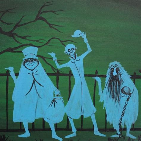 The Haunted MansionGrim Grinning Ghosts Gouache Art & Collectibles Painting etna.com.pe