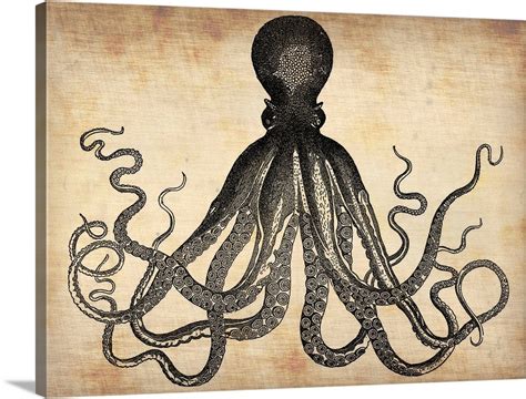 Vintage Octopus Wall Art, Canvas Prints, Framed Prints, Wall Peels | Great Big Canvas