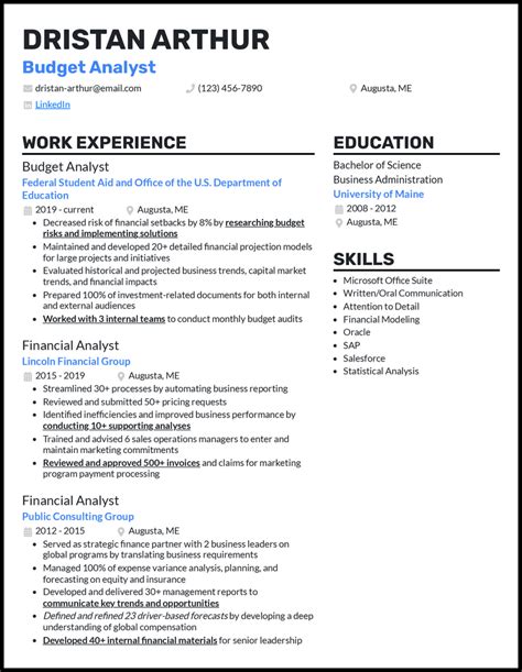 3 Real Budget Analyst Resume Examples That Worked in 2024