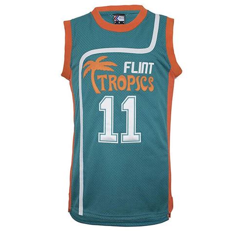 Ed Monix Flint Tropics Jersey - Semi-Pro Movie Basketball Jersey