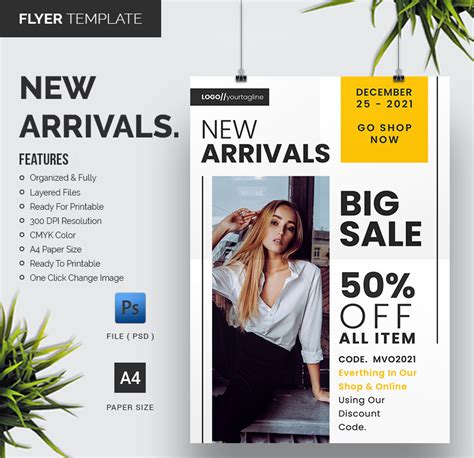 New Arrivals - Flyer Template #220338 - TemplateMonster