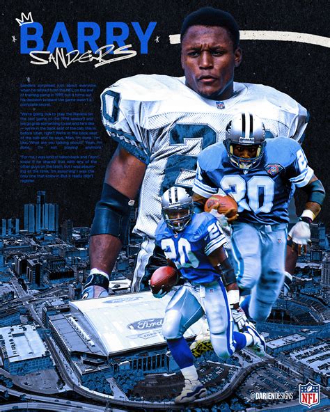 Barry Sanders | Detroit Lions on Behance