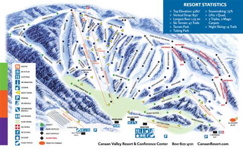 Canaan Valley Resort Trail Map | OnTheSnow