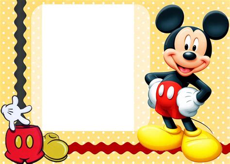 Mickey Mouse Clubhouse Blank Invitations Printable - Invitation Design Blog