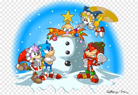 Christmas tree Sonic the Hedgehog Doctor Eggman Tails Amy Rose ...