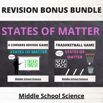 States of Matter - Revision Game Chemistry MULTI GAME BUNDLE! | TpT