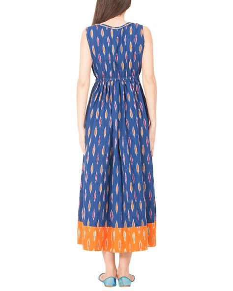 Indigo ikat dress by Free Living | The Secret Label