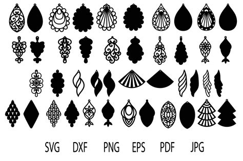 Free Laser Cut Earrings Template