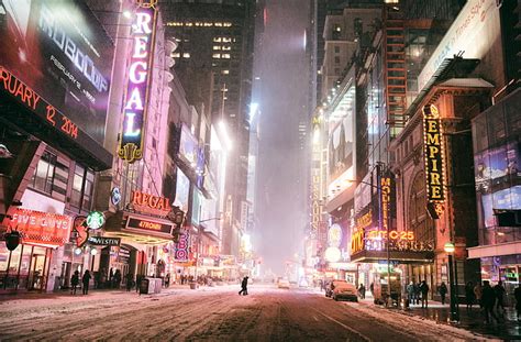 HD wallpaper: New York Time Square, winter, road, machine, night, the city | Wallpaper Flare