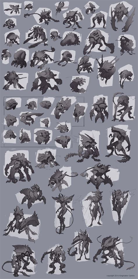 Creature concept art, Monster concept art, Game concept art