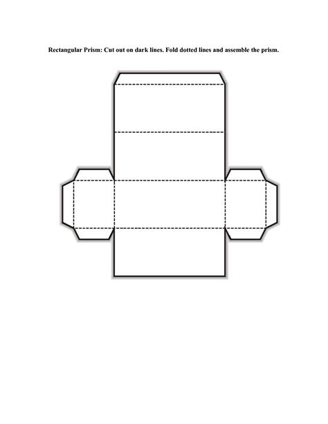 Printable Rectangular Prism Net - Printable Word Searches