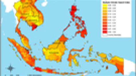 Multiple climate hazard map of Southeast Asia | PreventionWeb