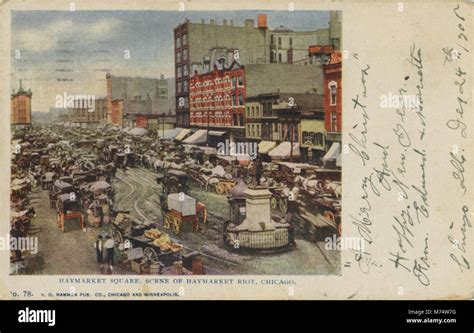 Haymarket Square, Scene Of Haymarket Riot, Chicago (NBY 417181 Stock ...