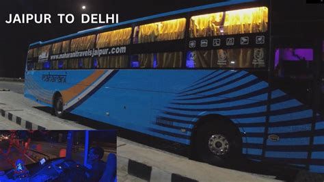 Jaipur to Delhi Bus Journey || Maharani Travels || Sleeper Class in ...