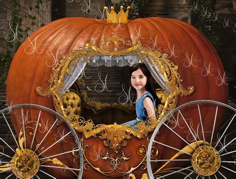 Cinderella Pumpkin Coach Digital Composite Background With Window ...