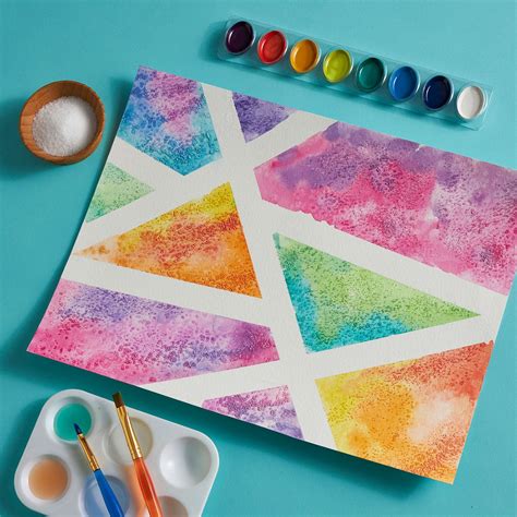 Geometric Salt Art Painting | Michaels