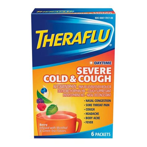 THERA FLU ORANGE #553 SEVERE COLD& COUGH DAY – Health Source Supplies