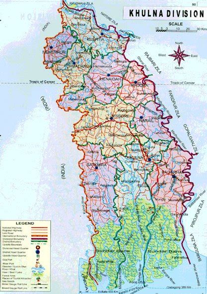 GREEN BANGLADESH: MAP OF KHULNA DIVISION