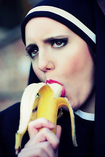 Nun with banana by maille91 on DeviantArt