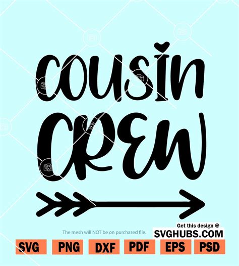 Cousin Crew SVG, Cousin svg, Cousin crew arrow svg