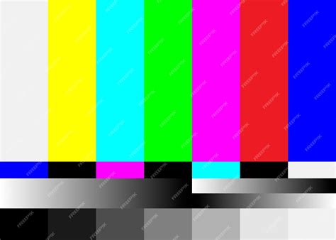 Premium Vector | No Signal TV Test Pattern Vector Television Colored ...