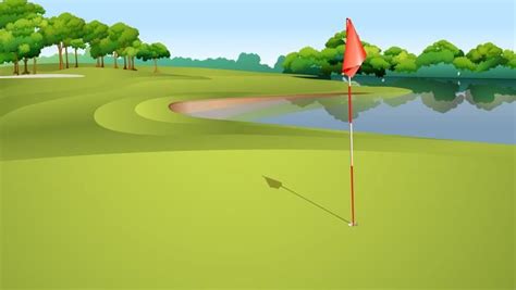 Overhead View Golf Course Vector Illustration - Download Free Vectors ...