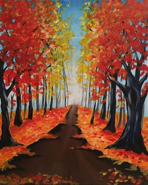 Fall Acrylic Paintings