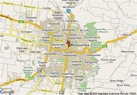 Map of Mercure Hotel Burke And Wills Toowoomba, Toowoomba