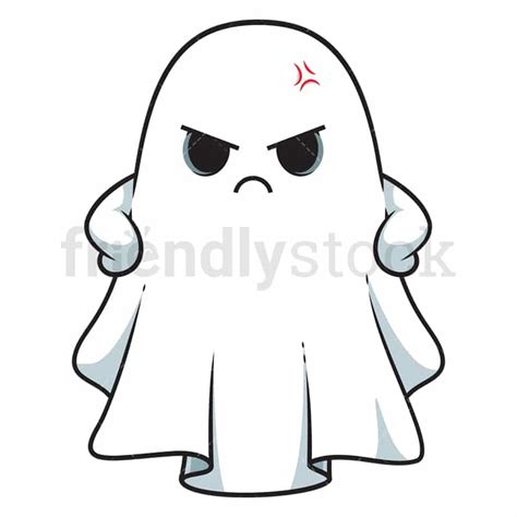 Angry Sheet Ghost Cartoon Clipart Vector FriendlyStock, 48% OFF