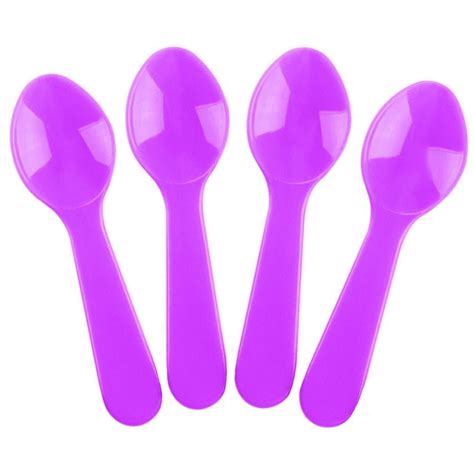 [3,000 Count] Purple Mini Disposable Tasting Spoons - 3 Inch Plastic ...