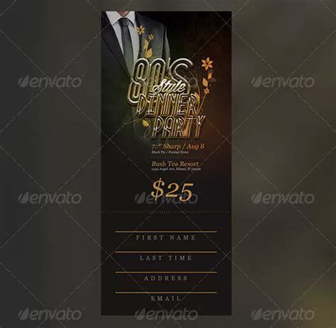 Dinner Ticket Templates - 28 PSD, AI,Format Free & Premium Downloadss