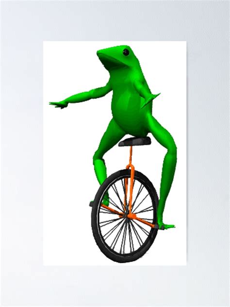"dat boi meme / unicycle frog " Poster for Sale by JoeDaEskimo | Redbubble