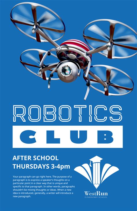 Robotics Club Poster Template | MyCreativeShop