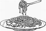 Plate Of Spaghetti Drawing sketch template