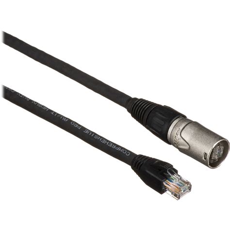 Comprehensive Pro AV/IT CAT6 Ethercon to RJ-45 CAT6-150PROBLK-ER