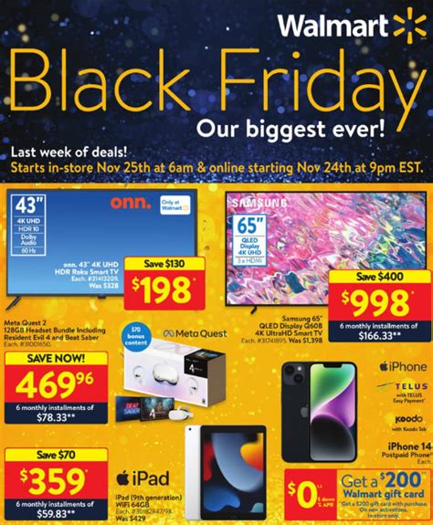 Walmart Canada Black Friday Deals 2022: Highlights