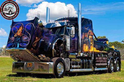 Super cool Ghost Rider truck | Kenworth trucks, Show trucks, Trucks