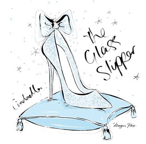 Cinderella Slipper Drawing