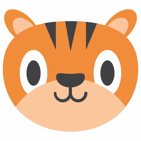 Animal cartoon, animal face, cute tiger, tiger cartoon, tiger emoji ...