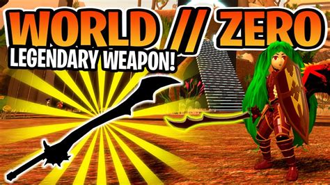 WE UNLOCKED A LEGENDARY WEAPON! (Lets Play World Zero Part 14) - YouTube