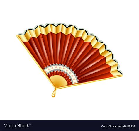 Carnival hand fan composition Royalty Free Vector Image